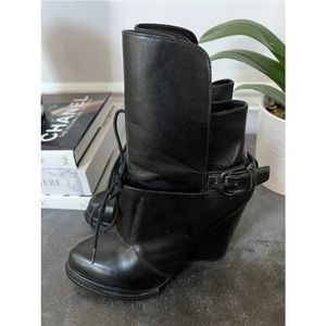 SOLD Alexander Wang high low booties size 38.5/ 7.5-8US/9” amazing